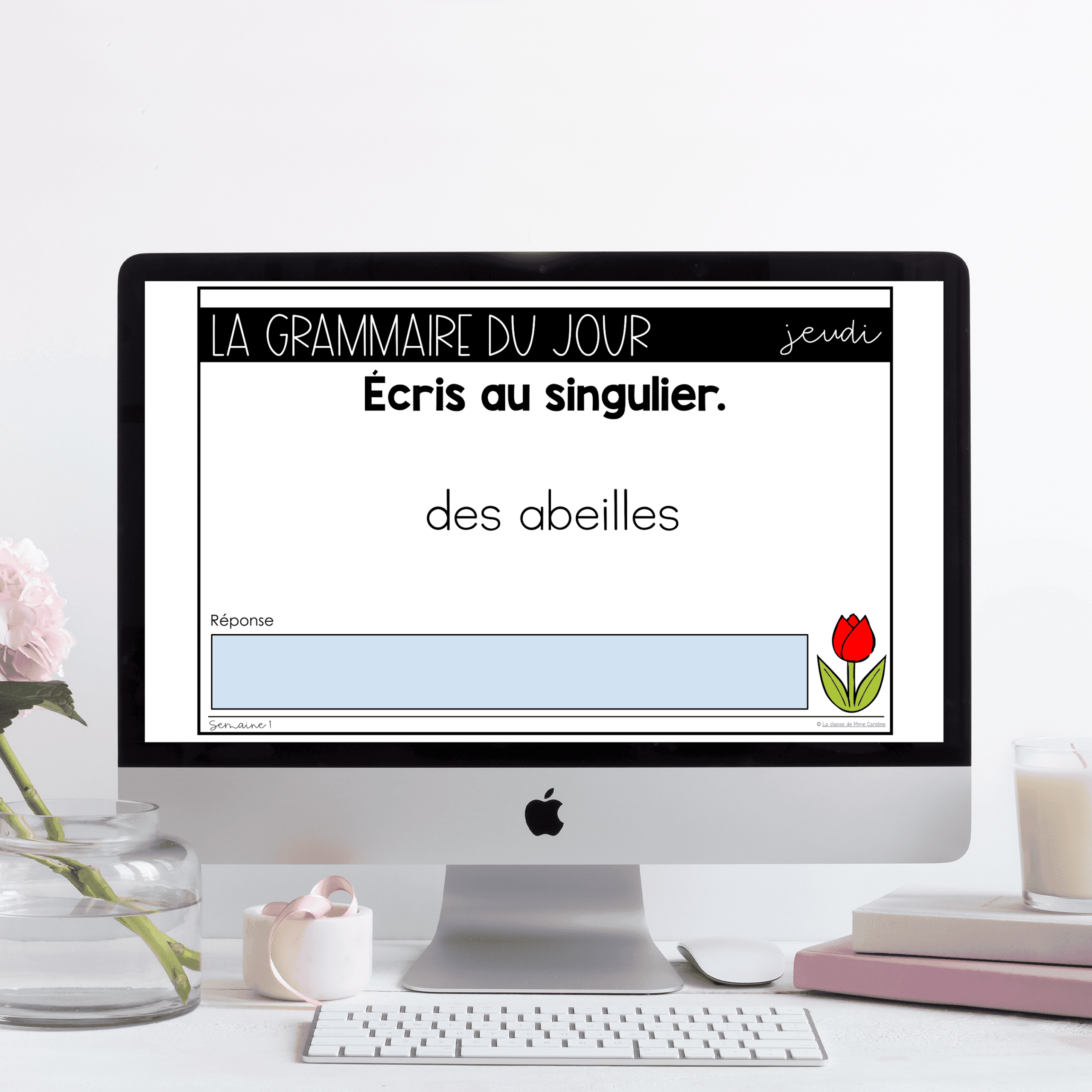Grade 1 French Grammar Activities for Google Slides - May - Image 4