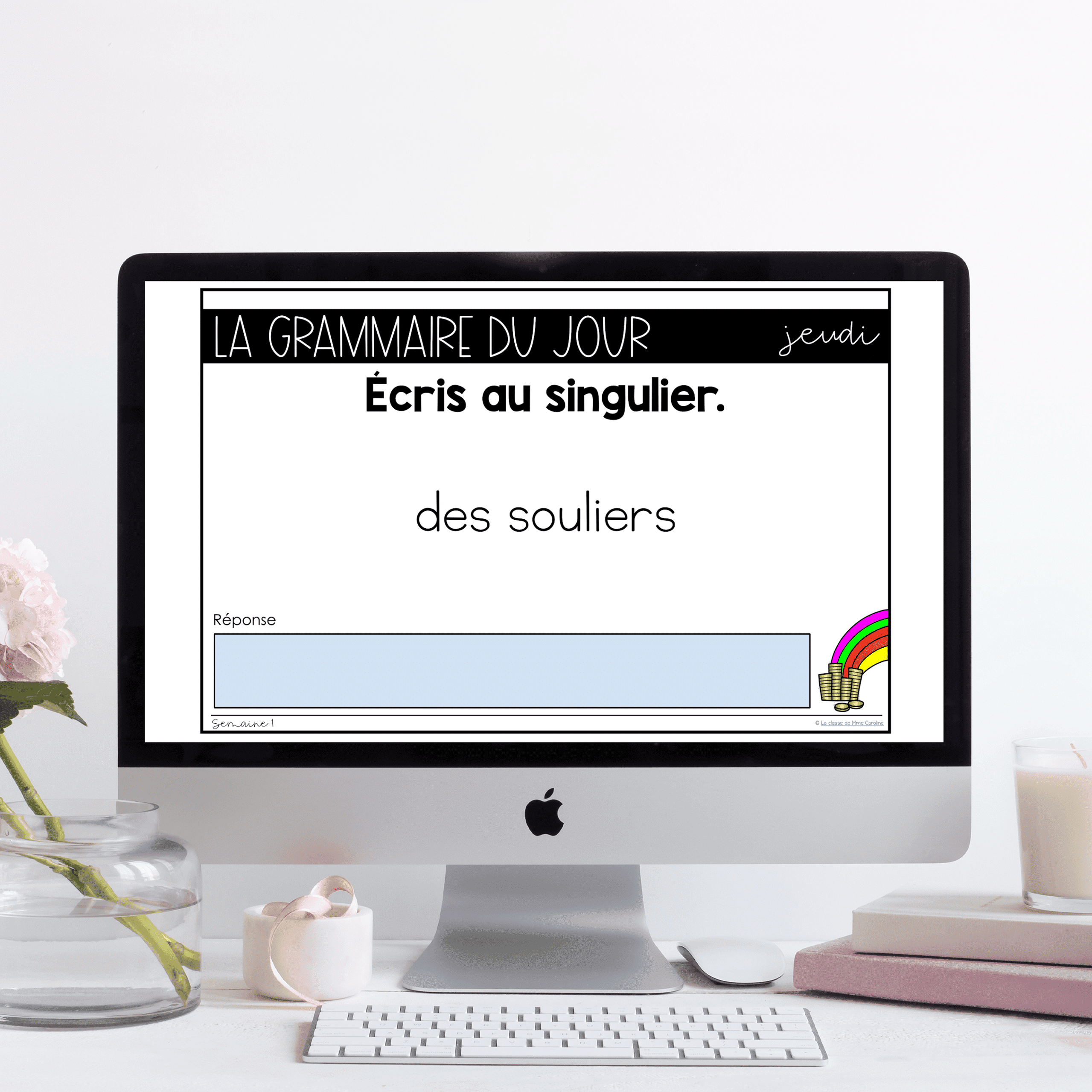 Grade 1 French Grammar Activities for Google Slides - March - Image 4