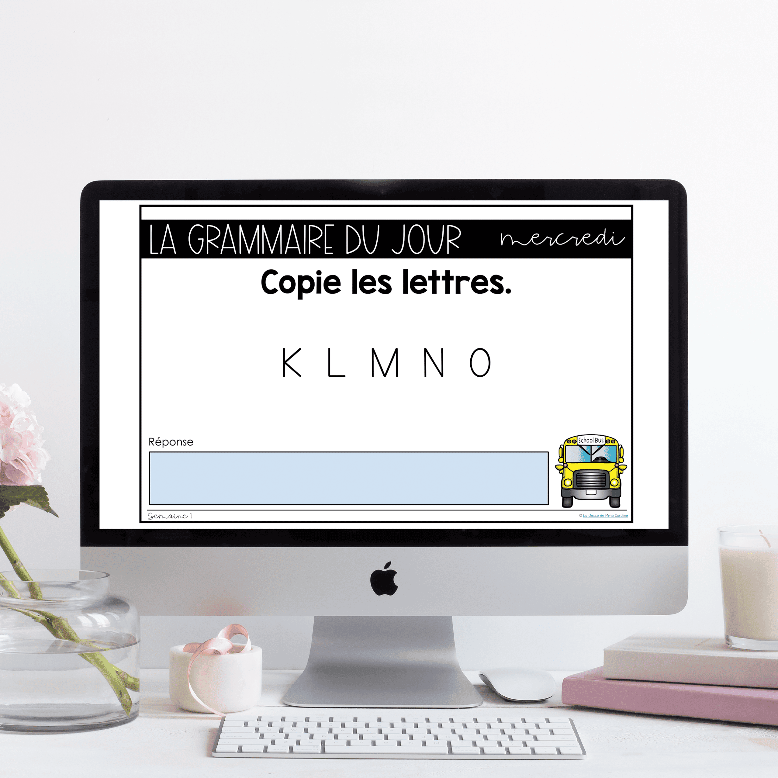Grade 1 French Grammar Activities Full Year Bundle - Printable & Google Slides - Image 3