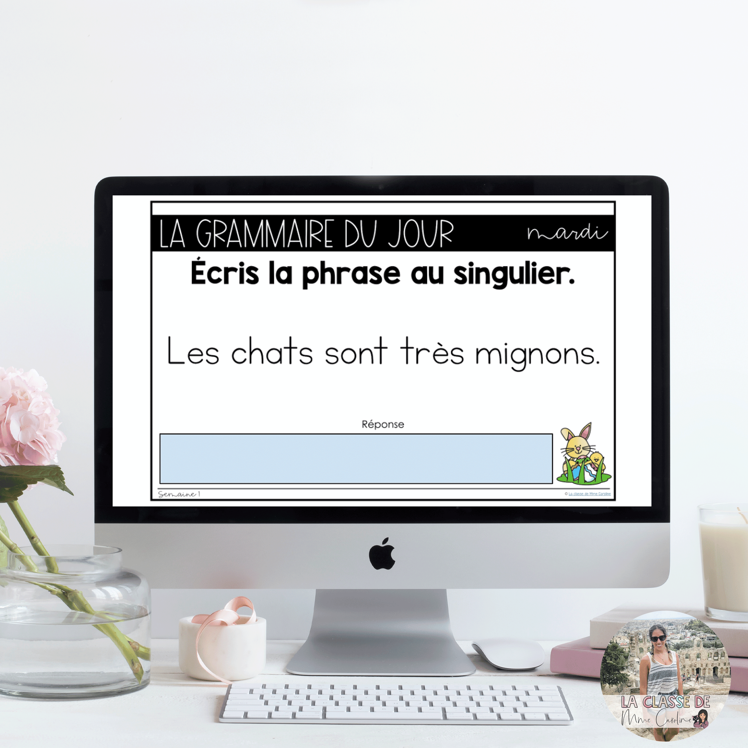 Grade 2 French Grammar Activities for Google Slides - April - Image 2