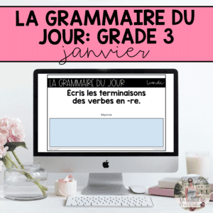 Grade 3: French Grammar Activities | Google Slides | Janvier