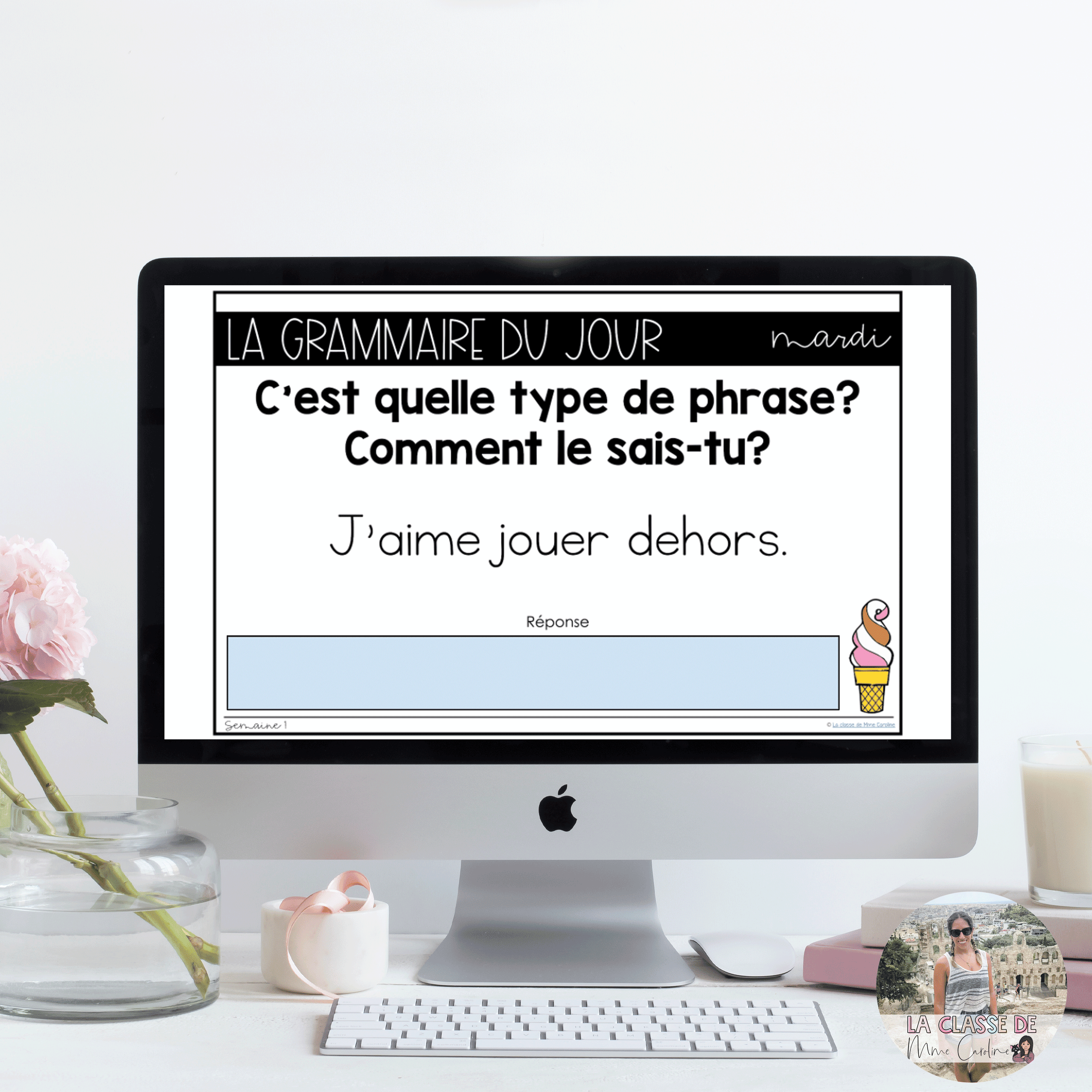Grade 2: French Grammar Activities for Google Slides | June - Image 2