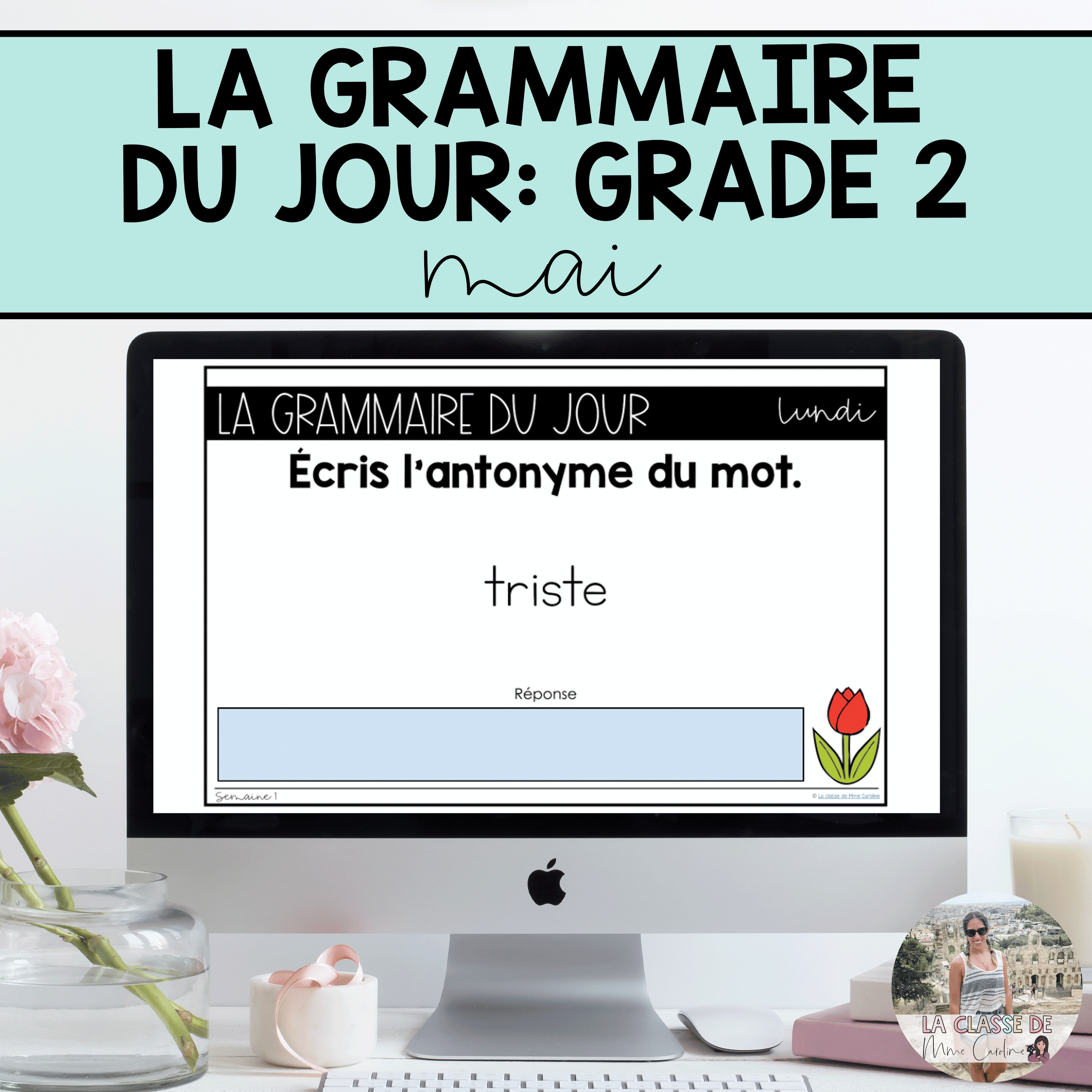 Grade 2 French Grammar Activities for Google Slides - May