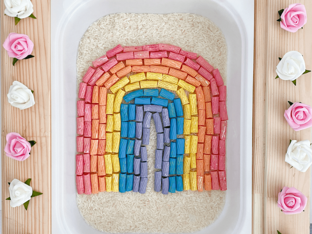 spring-sensory-bin-rainbow-sensory-bin