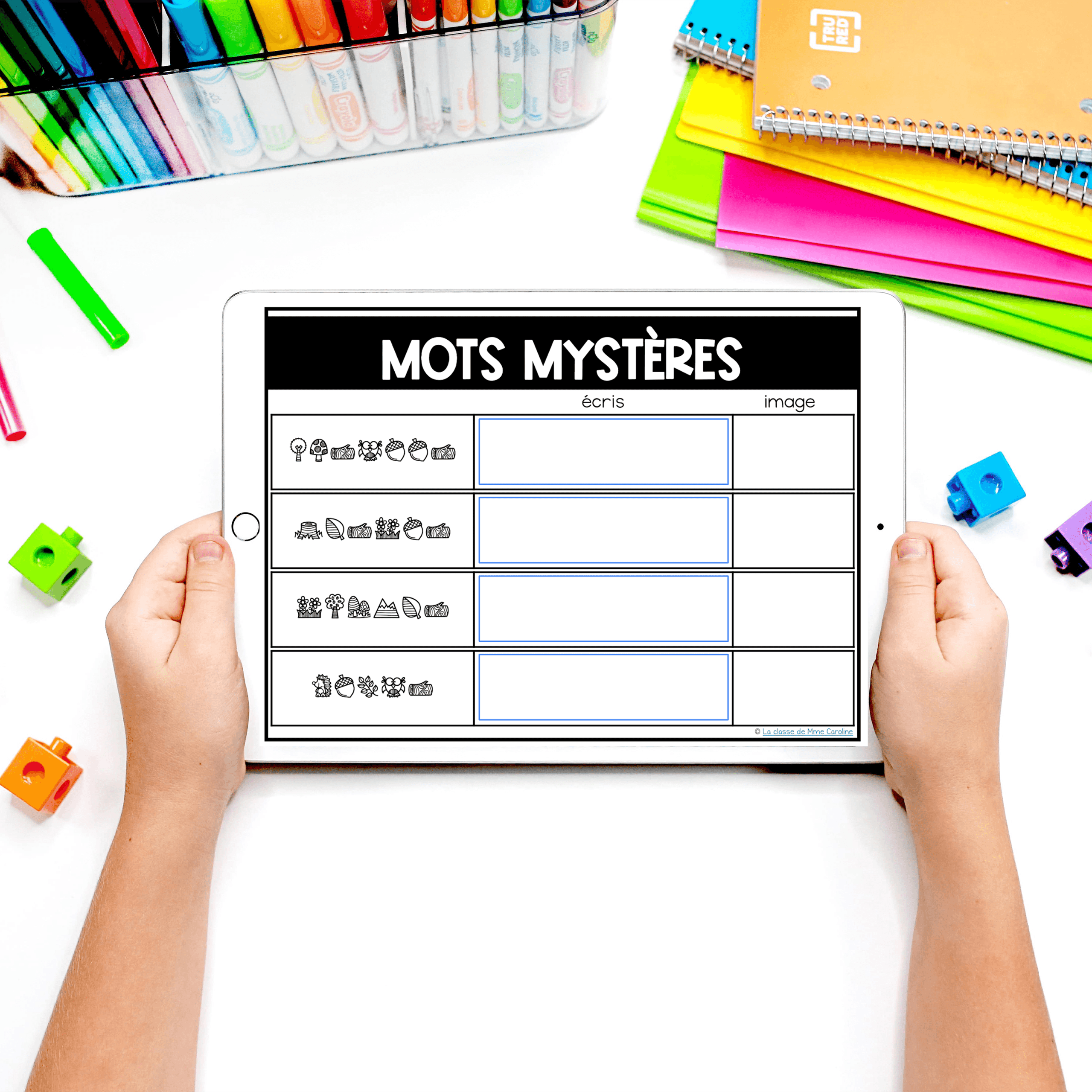 French Summer Word Work - Mots Mystères: l'été - Image 3