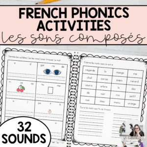 French phonics worksheets to help kids learn to read in French