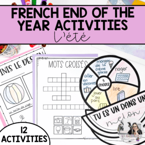 French End of the Year Activities - French Summer Literacy Activities