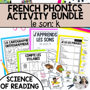 French Phonics Activities - Decoding Phonological & Phonemic Awareness: k