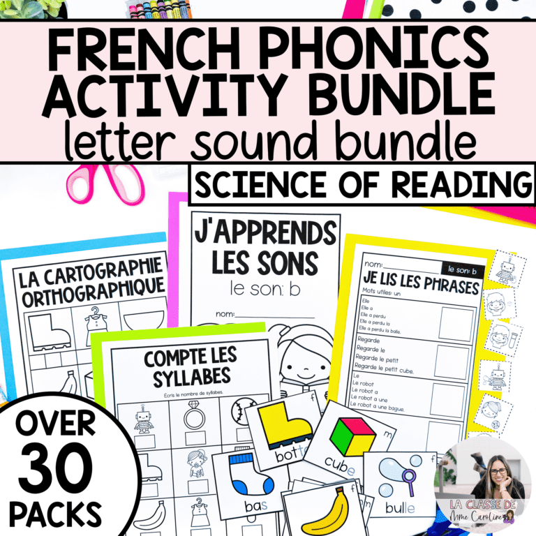 French science of reading activities for teaching letter sounds