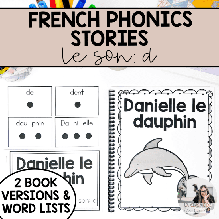 French phonics stories to help kids learn to read in French