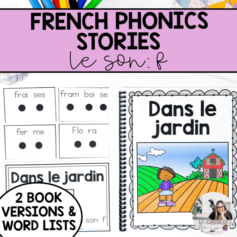 French phonics stories to help kids learn to read in French