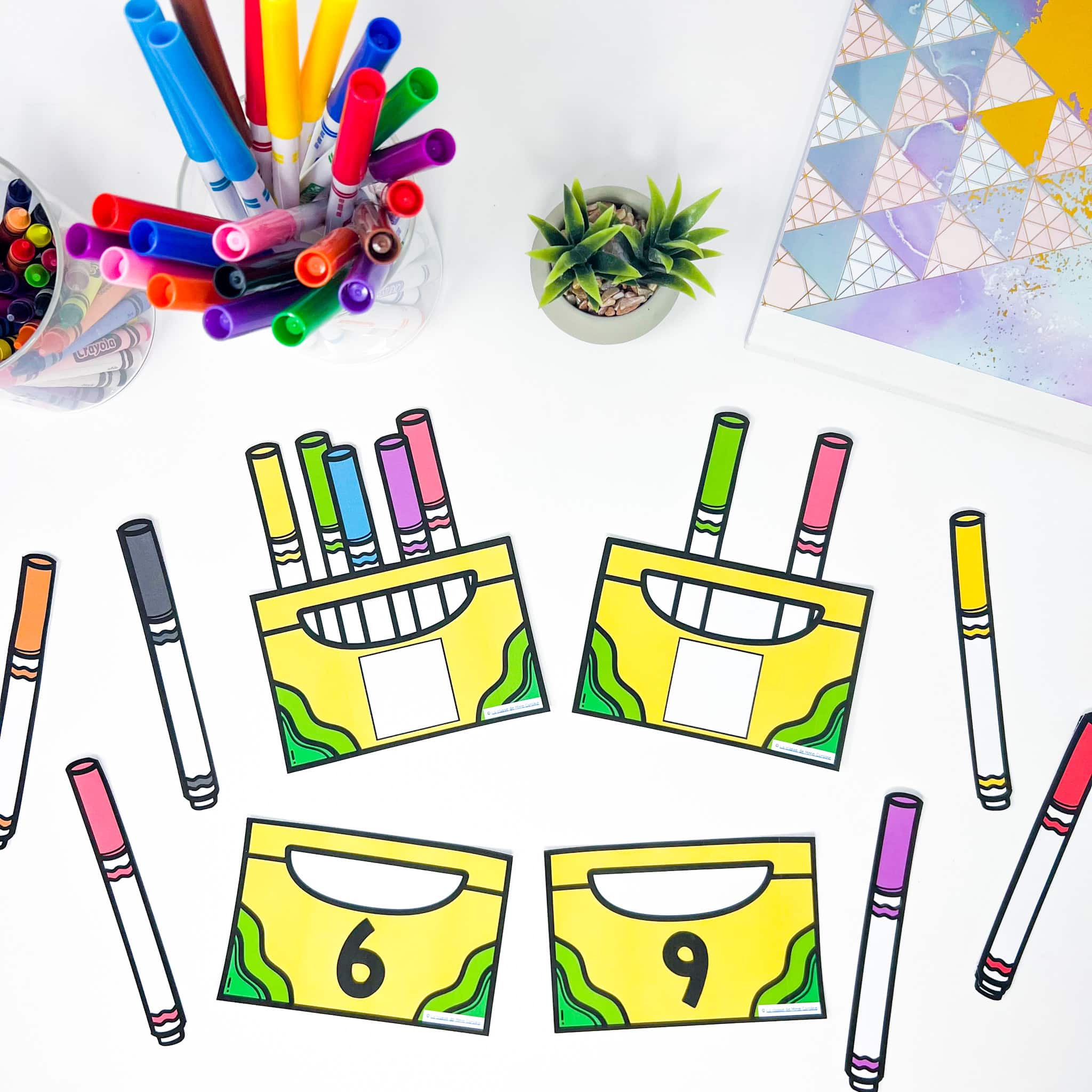 Teaching kindergarten students how to count in French through math centres counting 1-10