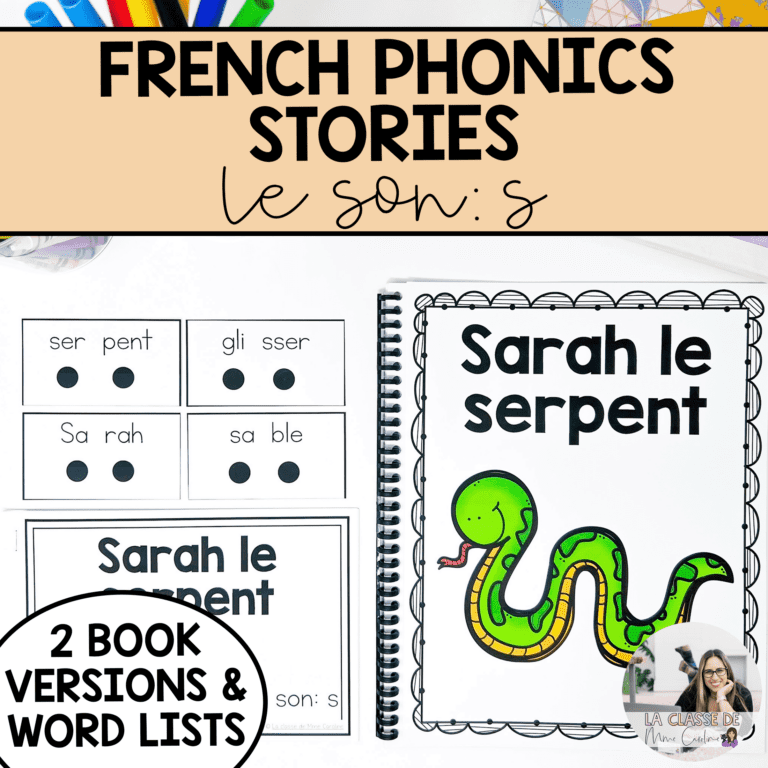 French phonics stories to help kids learn to read in French