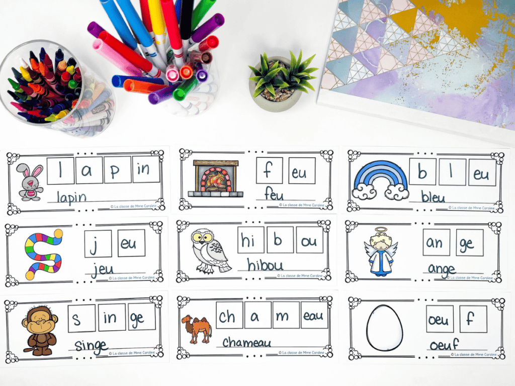 French phonological awareness activities are a fundamental step in learning how to read in French. Use these French Science of reading activities to teach reading in french immersion.