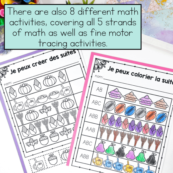 French Thanksgiving Activities for Kindergarten and Grade 1 | NO PREP ...