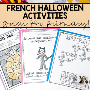 French Halloween Worksheets and Activities