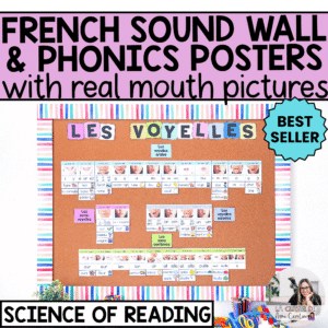 French Sound Wall | French Phonics Board with Real Pictures | Mur de sons