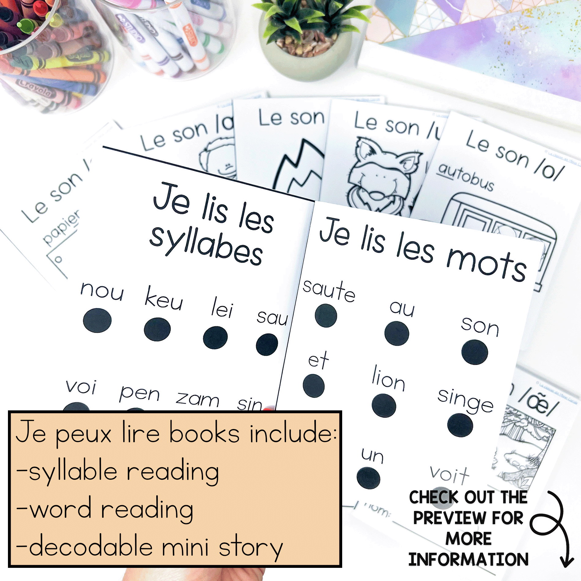 Help your students learn how to decode in French with these Science of Reading aligned books
