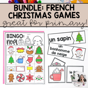 French Christmas Games for building vocabulary