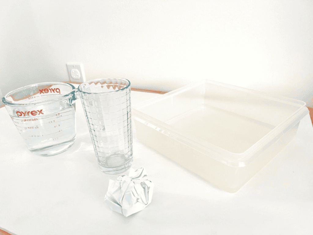 This experiment shows that air takes up space! Surprise your students by showing them that the crumpled paper will stay dry even when it is put in the water. This is a fun experiment for your air and water science unit!