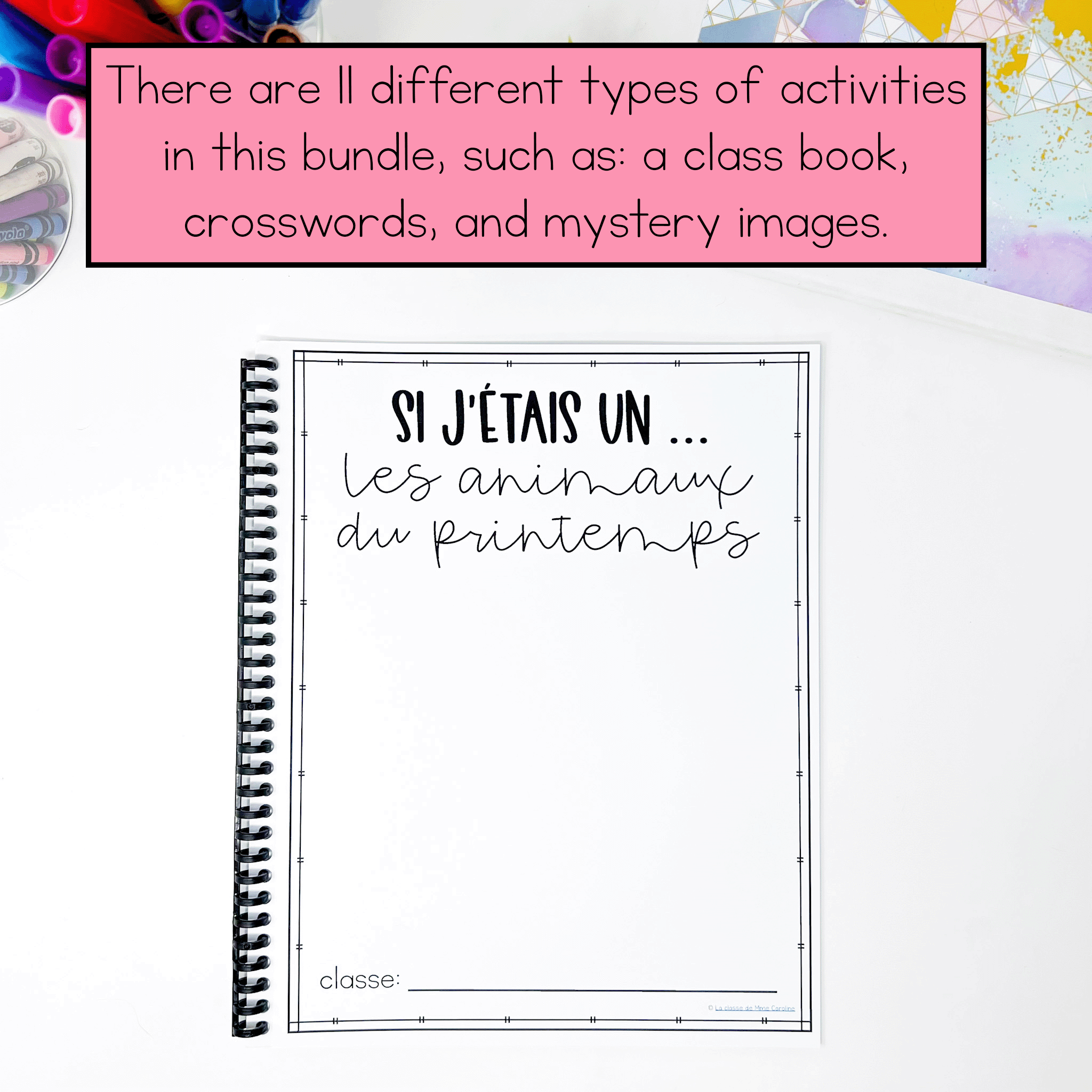 French spring themed activities for early finishers