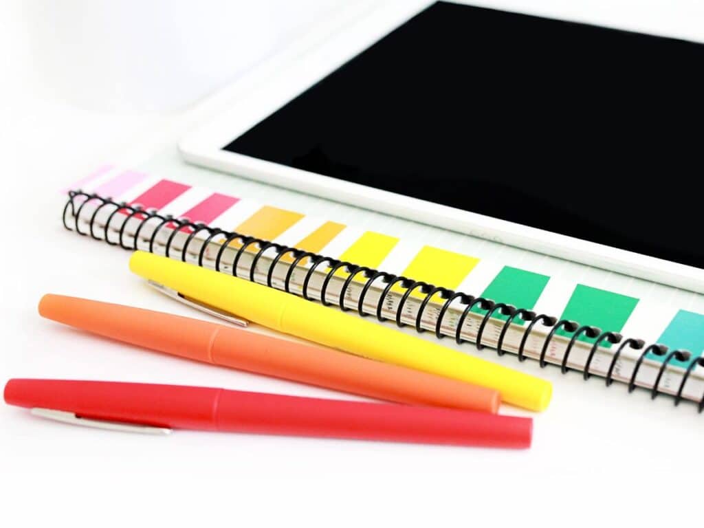 Flair pens are the perfect pen for teachers. They write very smoothly and don't bleed onto the other side of the paper. Every teacher needs these teacher supplies!