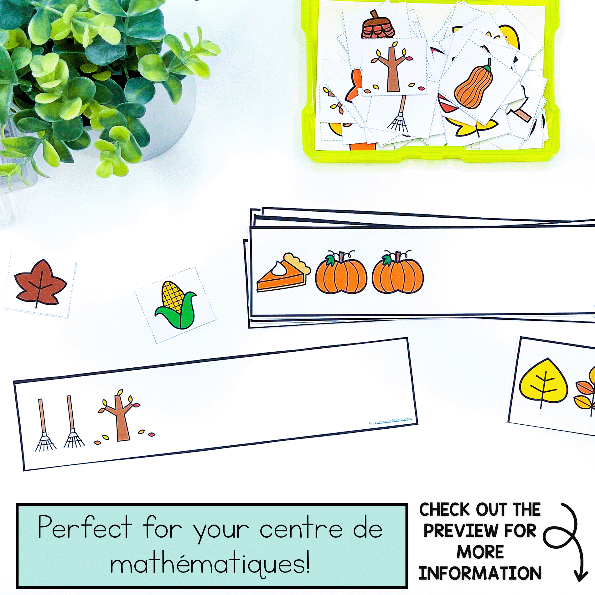 These patterning mats are perfect for your French kindergarten math centre. They are a hands on way to work on math in French.