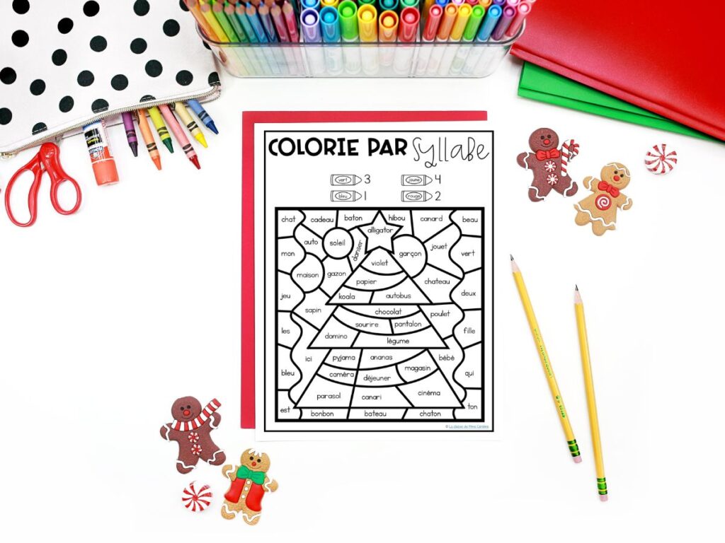 Your students will be super engaged in their French early finishers activities during the month of December if they're Christmas-themed!