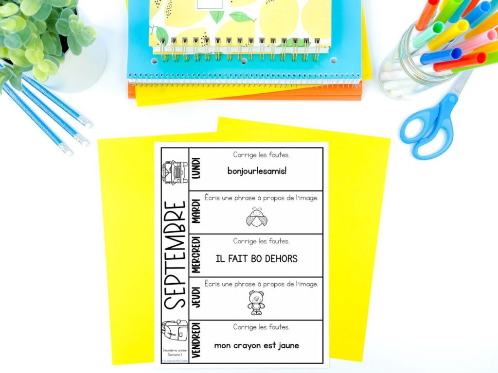 Free french grammar activities for french immersion