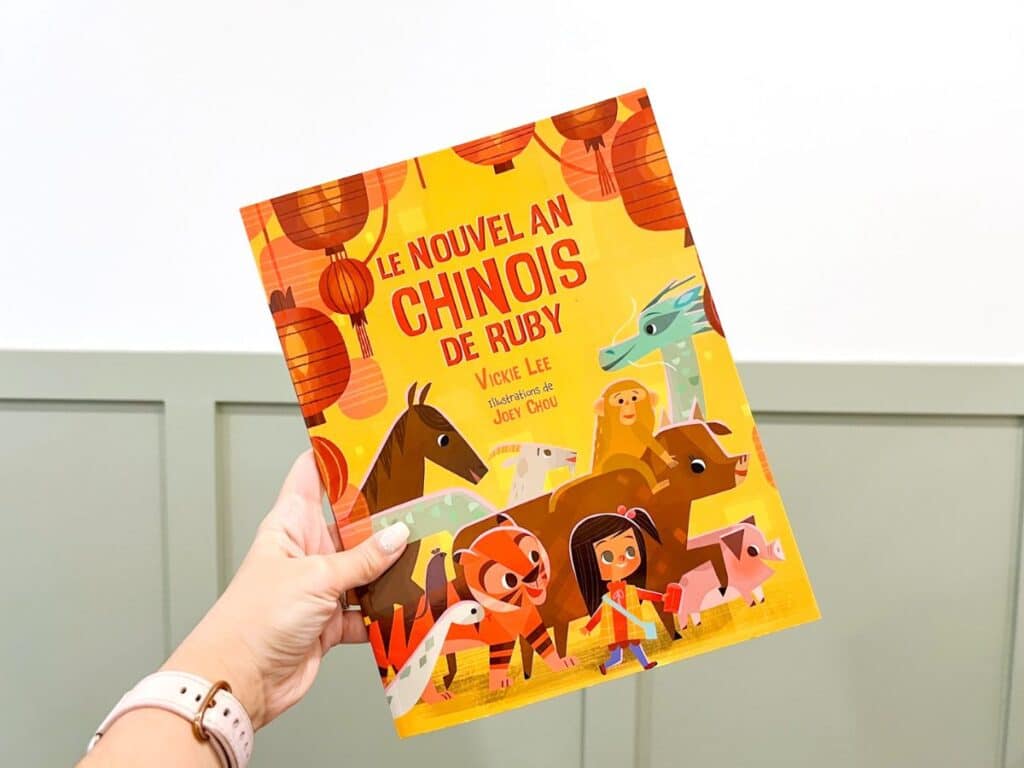 French read aloud for chinese new year. Book titled Le nouvel an chinois de Ruby