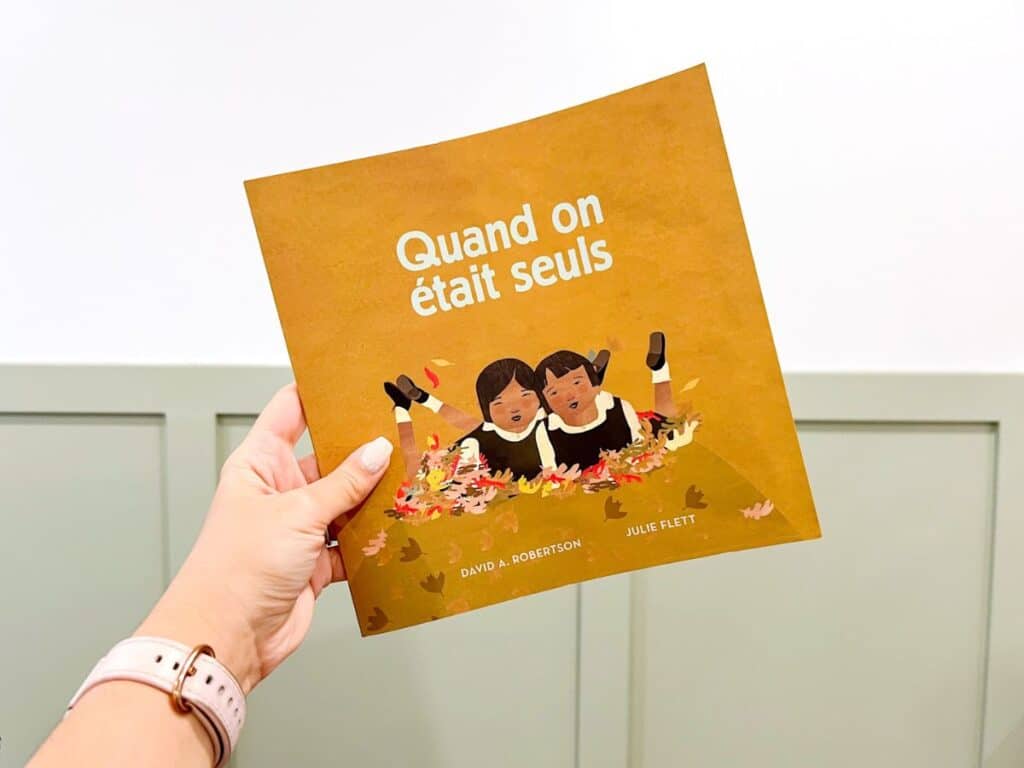 French read aloud about truth and reconciliation. Book called Quand on était seuls