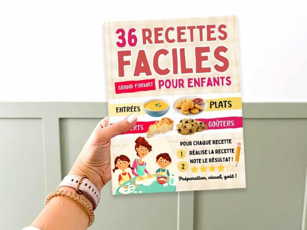 French read-aloud book for procedural writing "36 recettes faciles pour enfants"
