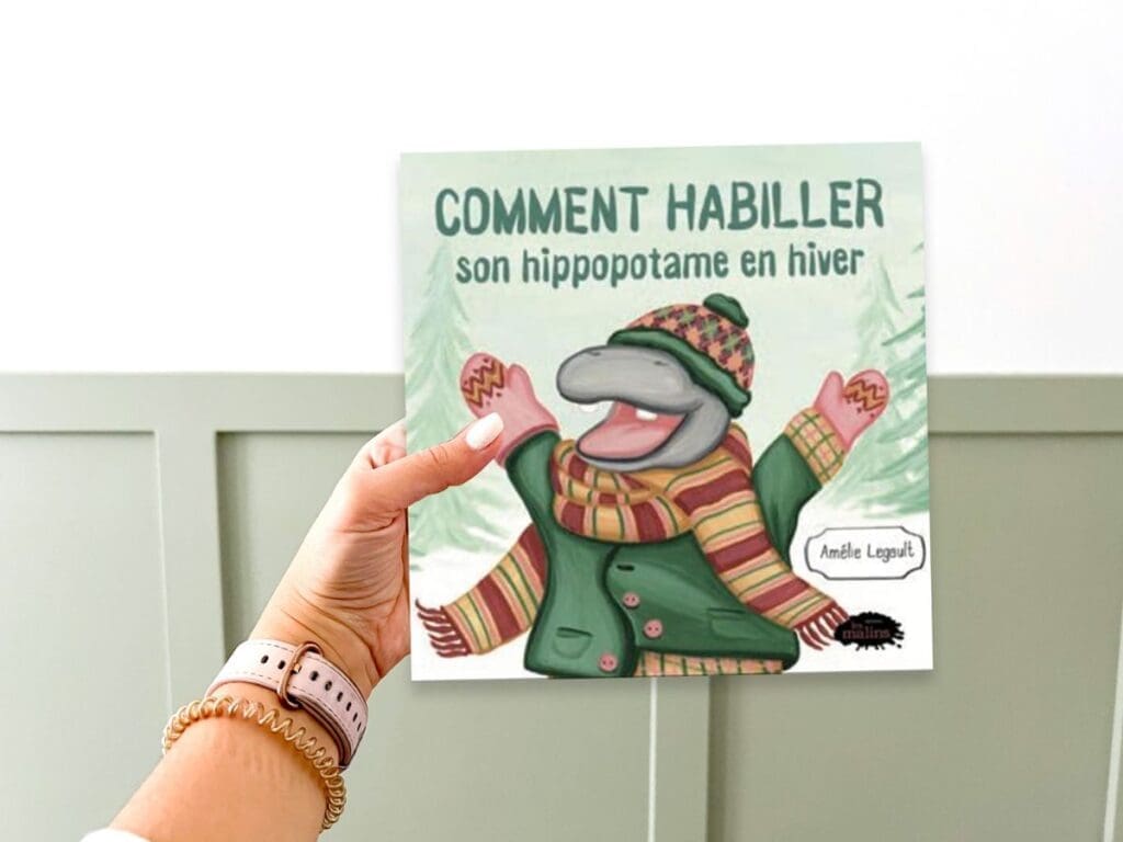 French read-aloud book for procedural writing "Comment habiller son hippopotame en hiver"