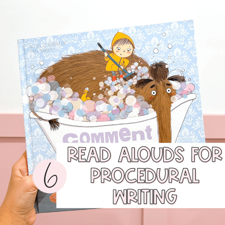 Read-aloud books for French procedural writing.