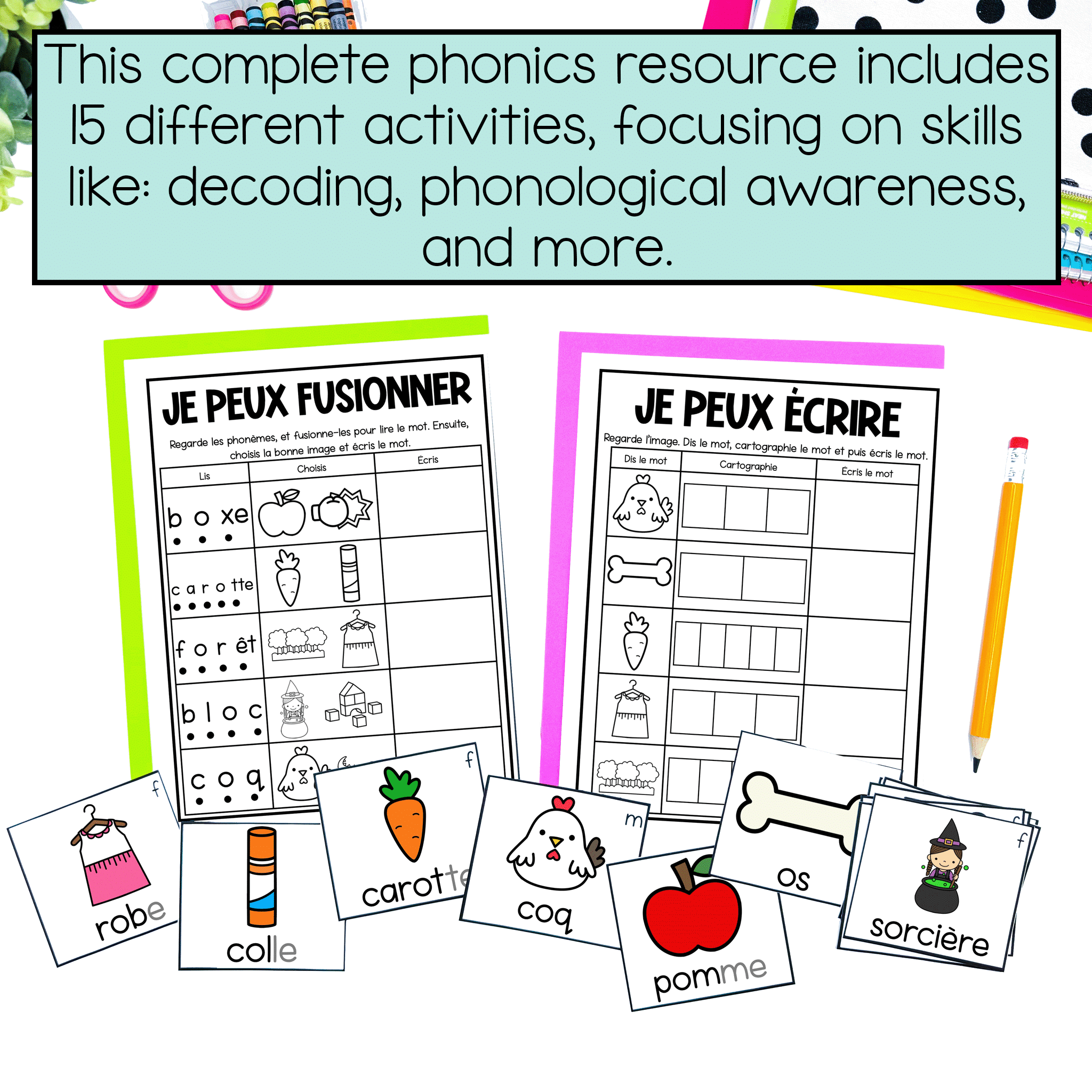 French Phonics Activities - Decoding Phonological & Phonemic Awareness: o (ouvert) - Image 2