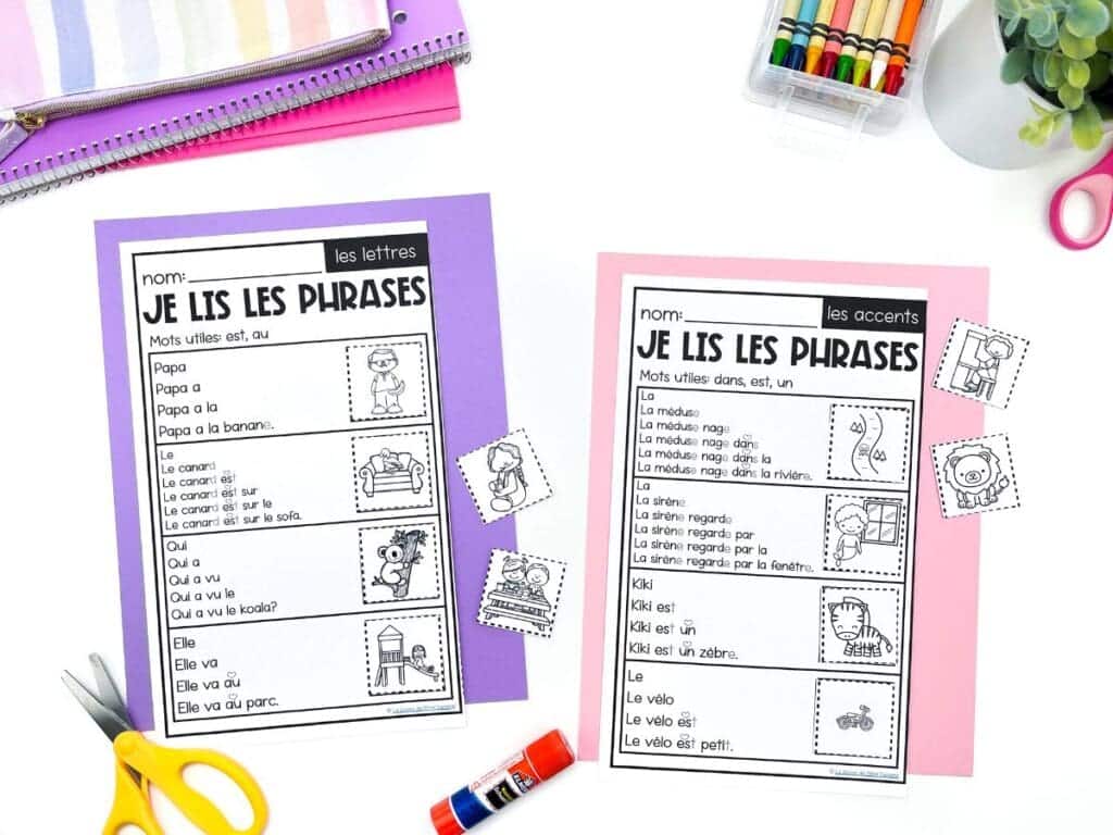 Sentence pyramids support French reading fluency by building on words one at a time