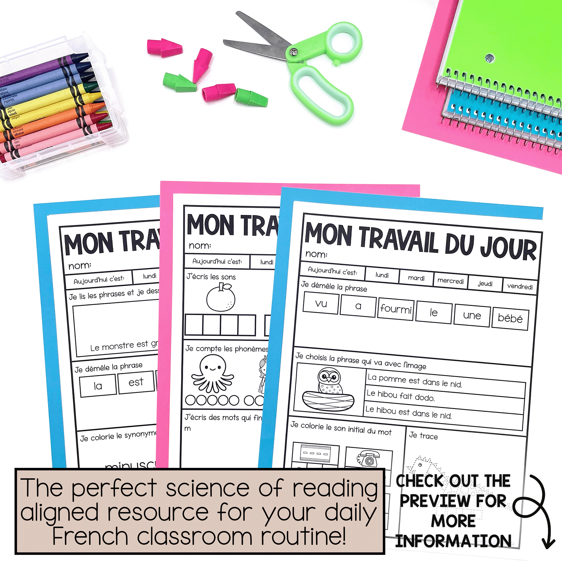 French Morning Work for December - Grade 2 - Le travail du matin pour decembre - Image 4