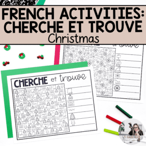 French Christmas activities for primary students