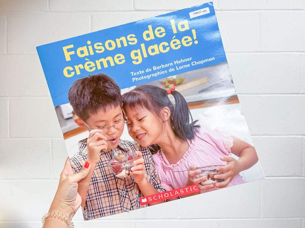 French procedural writing book "Faisons de la crème glacée"
