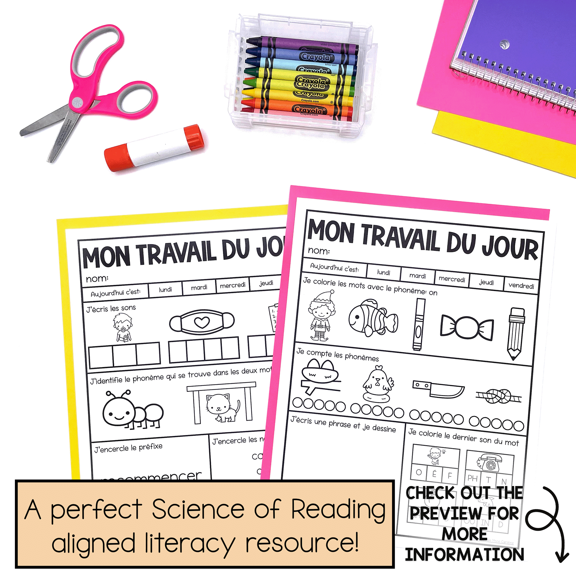 April morning work is aligned with the science of reading.