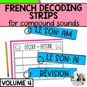 French decodable word strips
