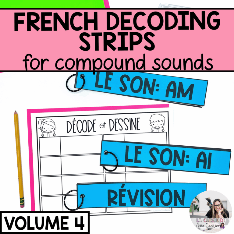 French decodable word strips