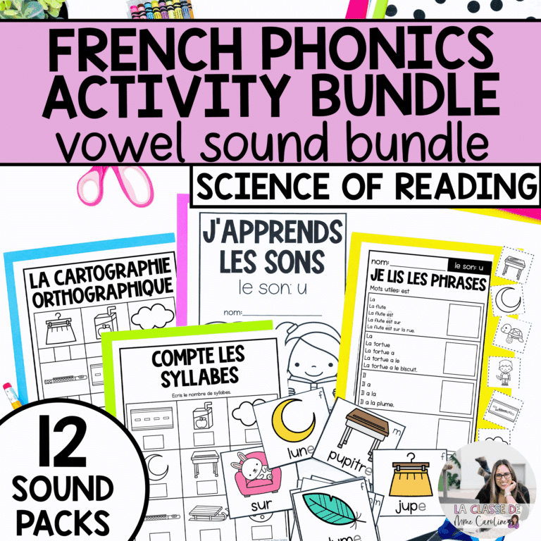french phonics activities and worksheets for grade 1 and grade 2