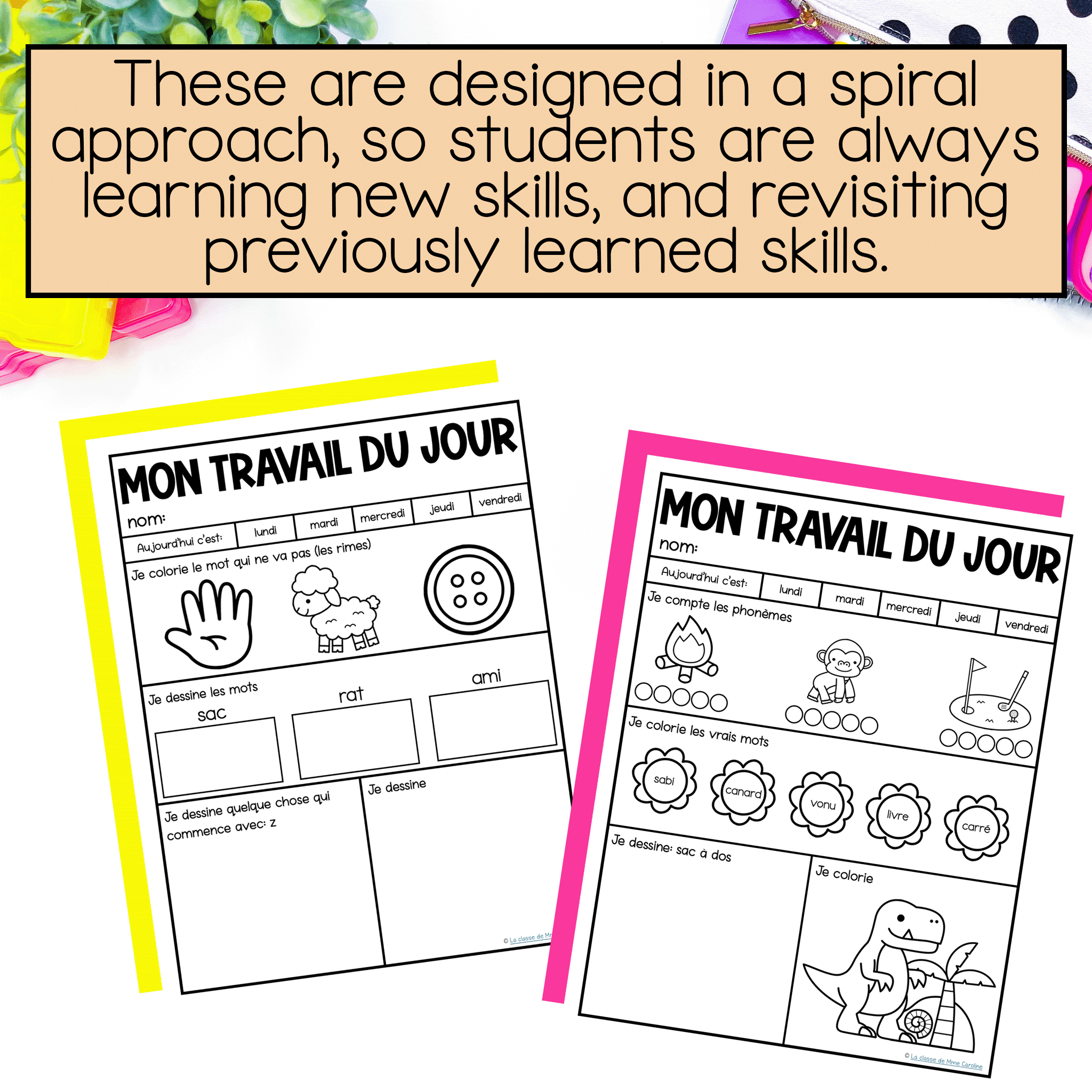 French science of reading activities for grade 1