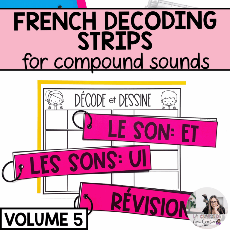 decoding strips for french compound sounds