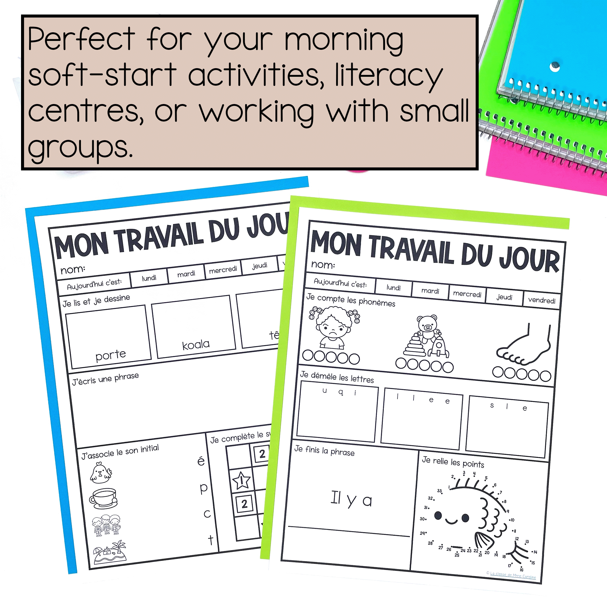 perfect for soft start, literacy centres, or small group activities