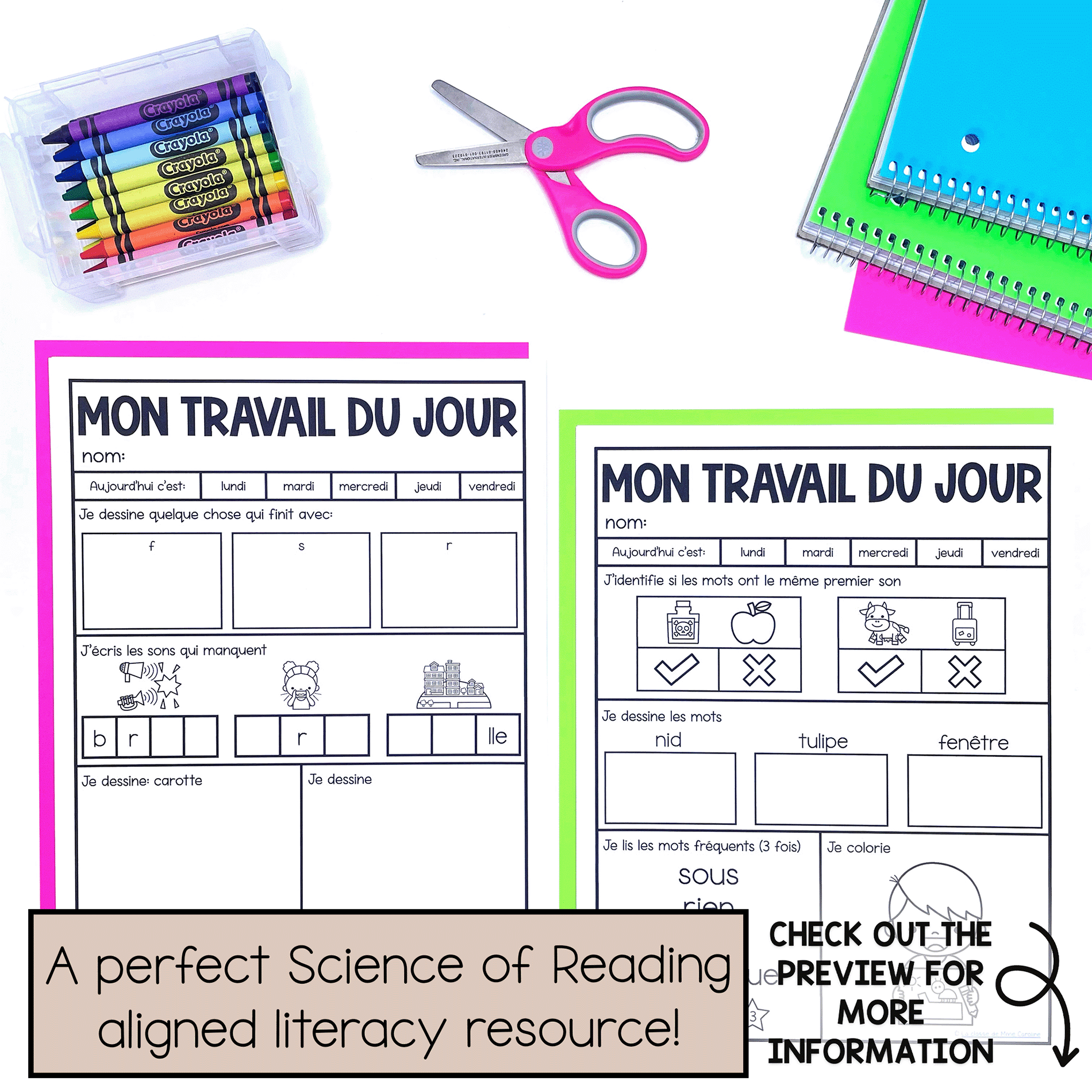 aligned with the science of reading in French