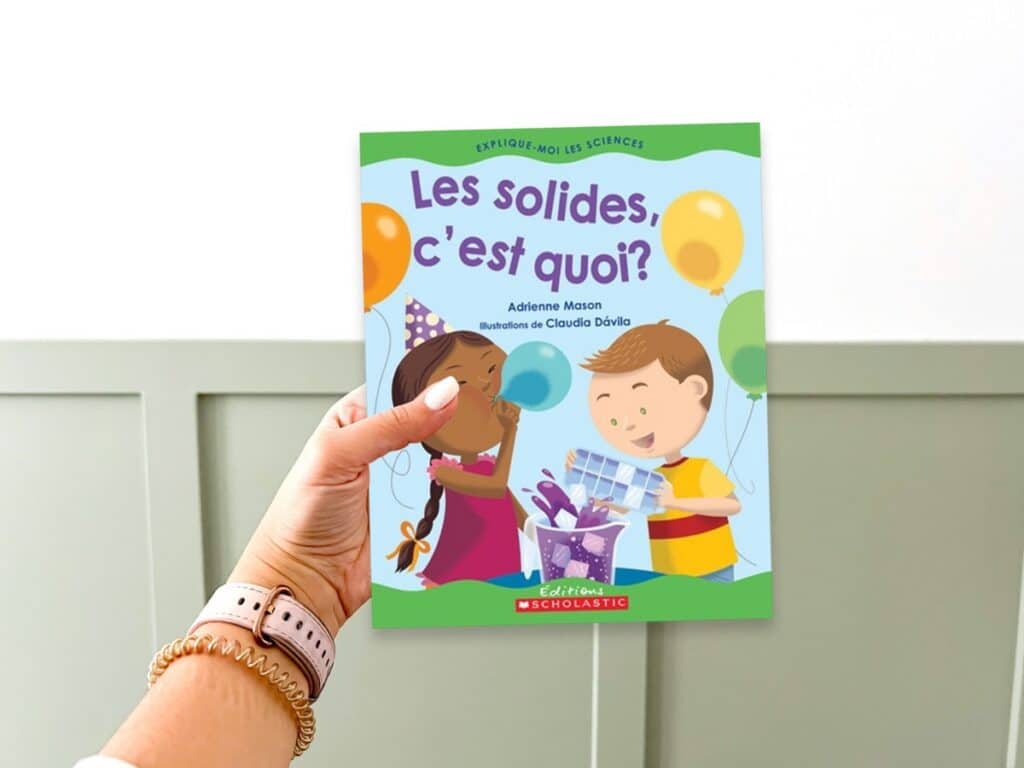 Les solides c'est quoi French book about states of matter.