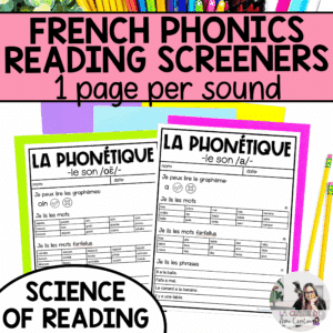French phonics screener for primary assessment